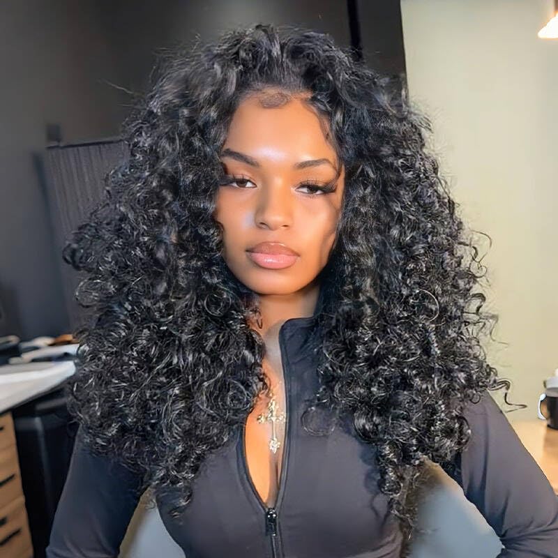 Human Hair Crochet Extensions - Pre-Looped Burmese Curly For Natural Full Volume