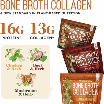 16G PROTEIN. 13G COLLAGEN. ONE DELICIOUS BROTH.