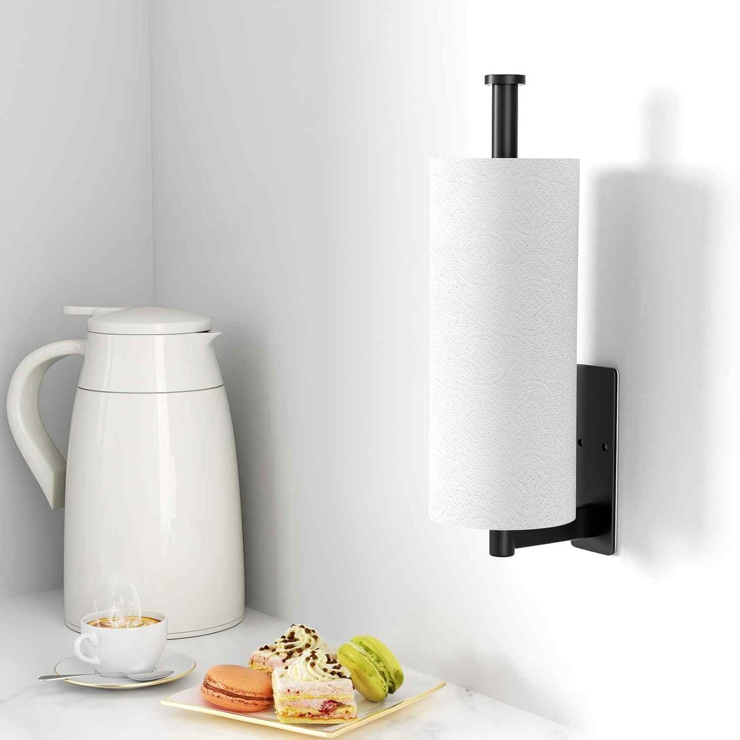 Under Cabinet Paper Towel Holder - Space-Saving Mount Design For A Cleaner, More Organized Kitchen