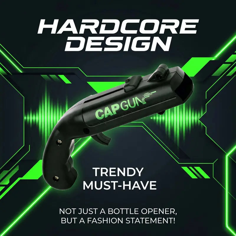 Bottle Opener Launcher - Spring Powered Cap Shooting Fun For Epic Parties