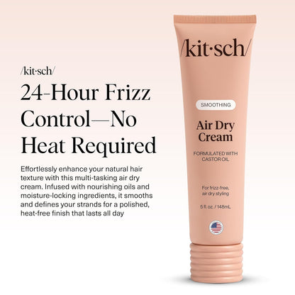 Air Dry Cream - Castor Oil Smoothing Formula For Frizz-Free Natural Hair