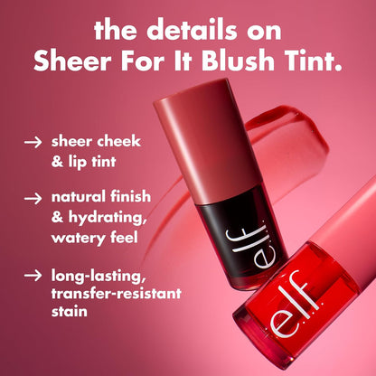 Lip & Cheek Tint - Sheer Buildable Color For A Natural Fresh Glow