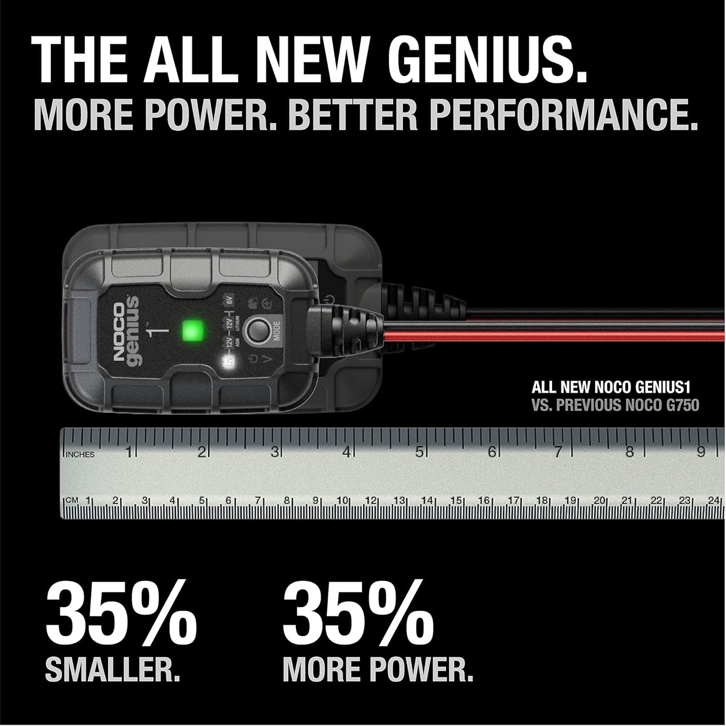 1A Smart Battery Charger & Maintainer (6V & 12V)