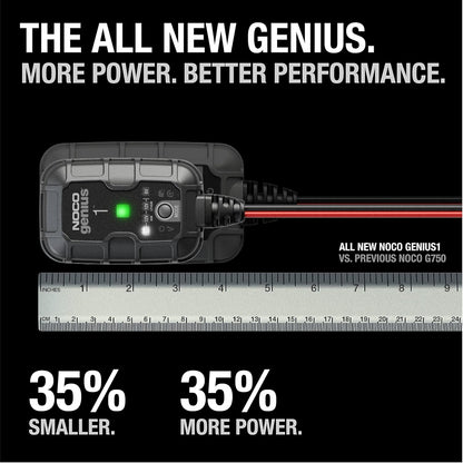 1A Smart Battery Charger & Maintainer (6V & 12V)