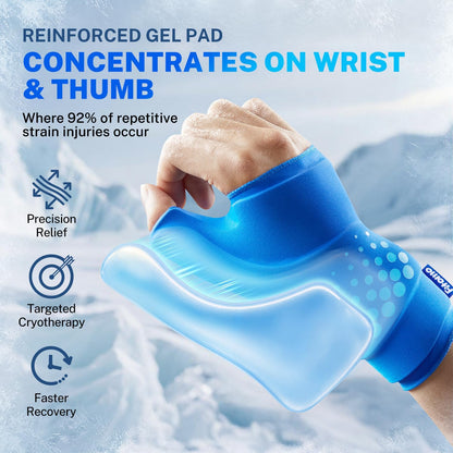 Professional Ergonomic Wrist Ice Pack for Instant Pain Relief