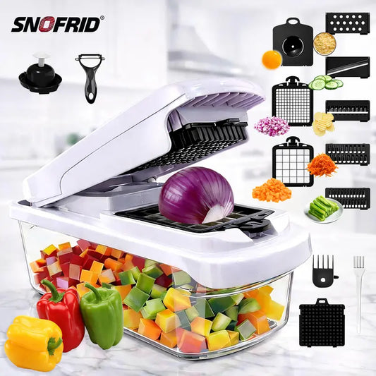 Ultimate 12-in-1 Multifunctional Food Chopper & Vegetable Cutter