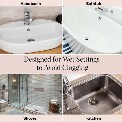 Shower Hair Catcher - Hair-Trapping Drain Cover For A Cleaner, Clog-Free Shower