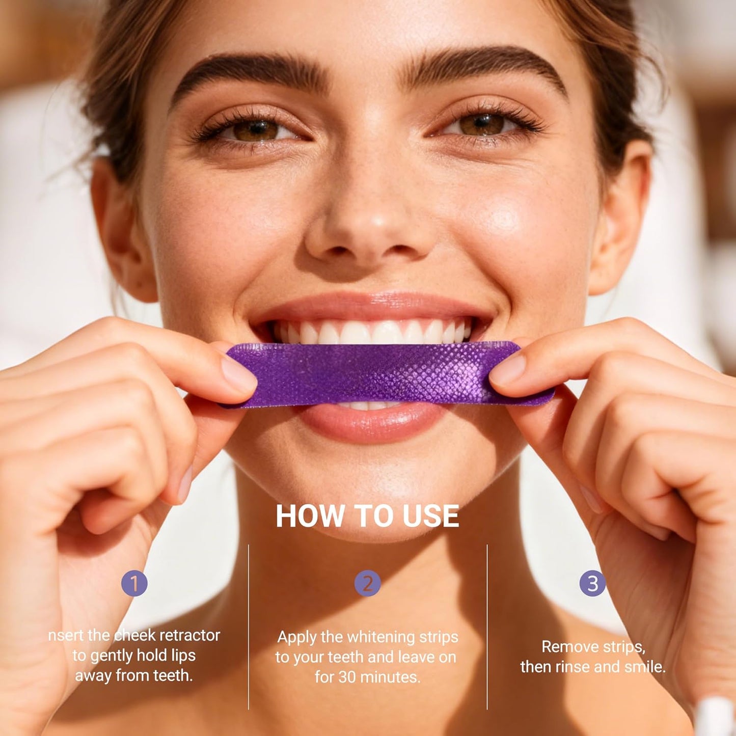 Teeth Whitening Strips - Peroxide-Free Formula For A Brighter Smile