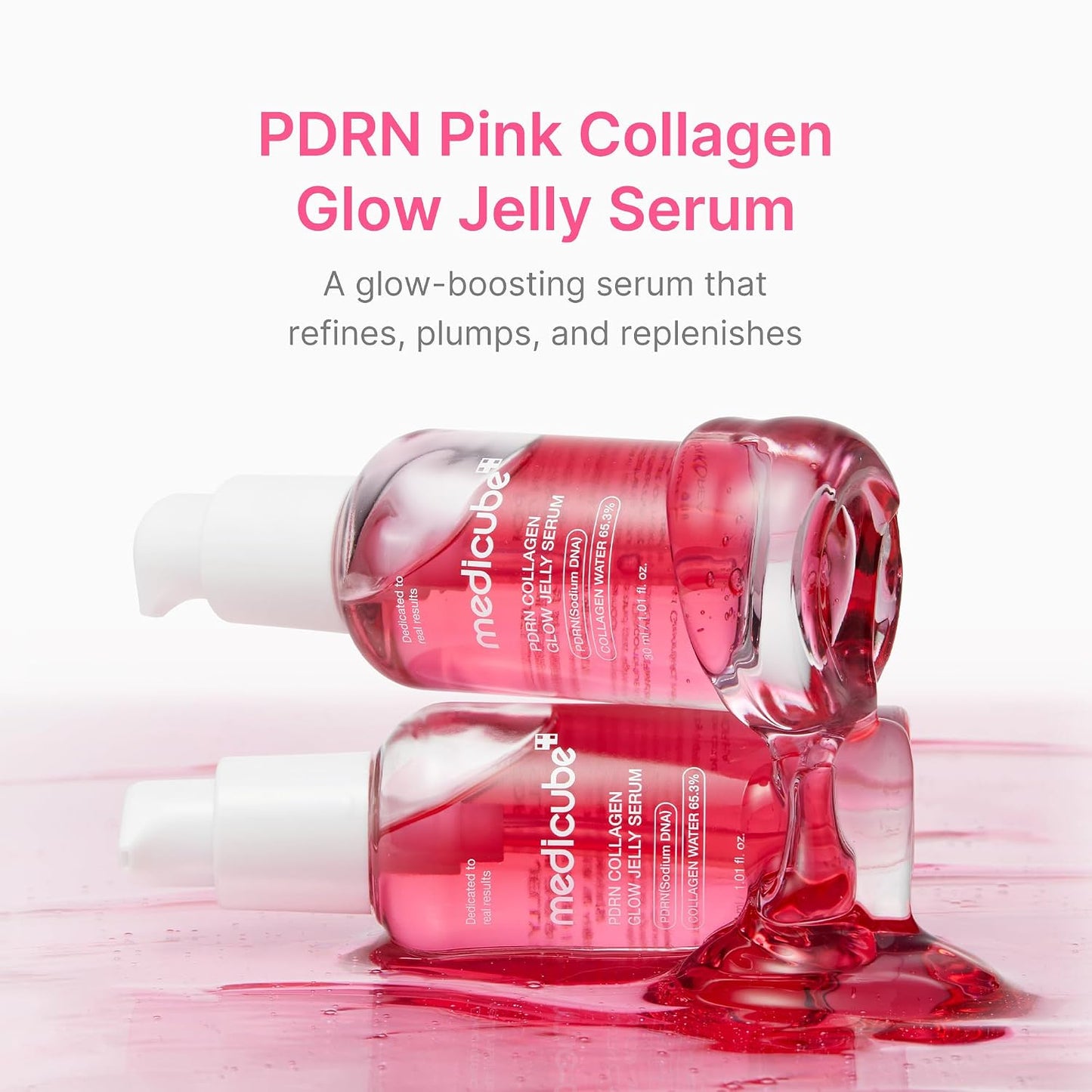 PDRN Pink Jelly Serum - Water-Jelly Formula For Glass Skin Glow