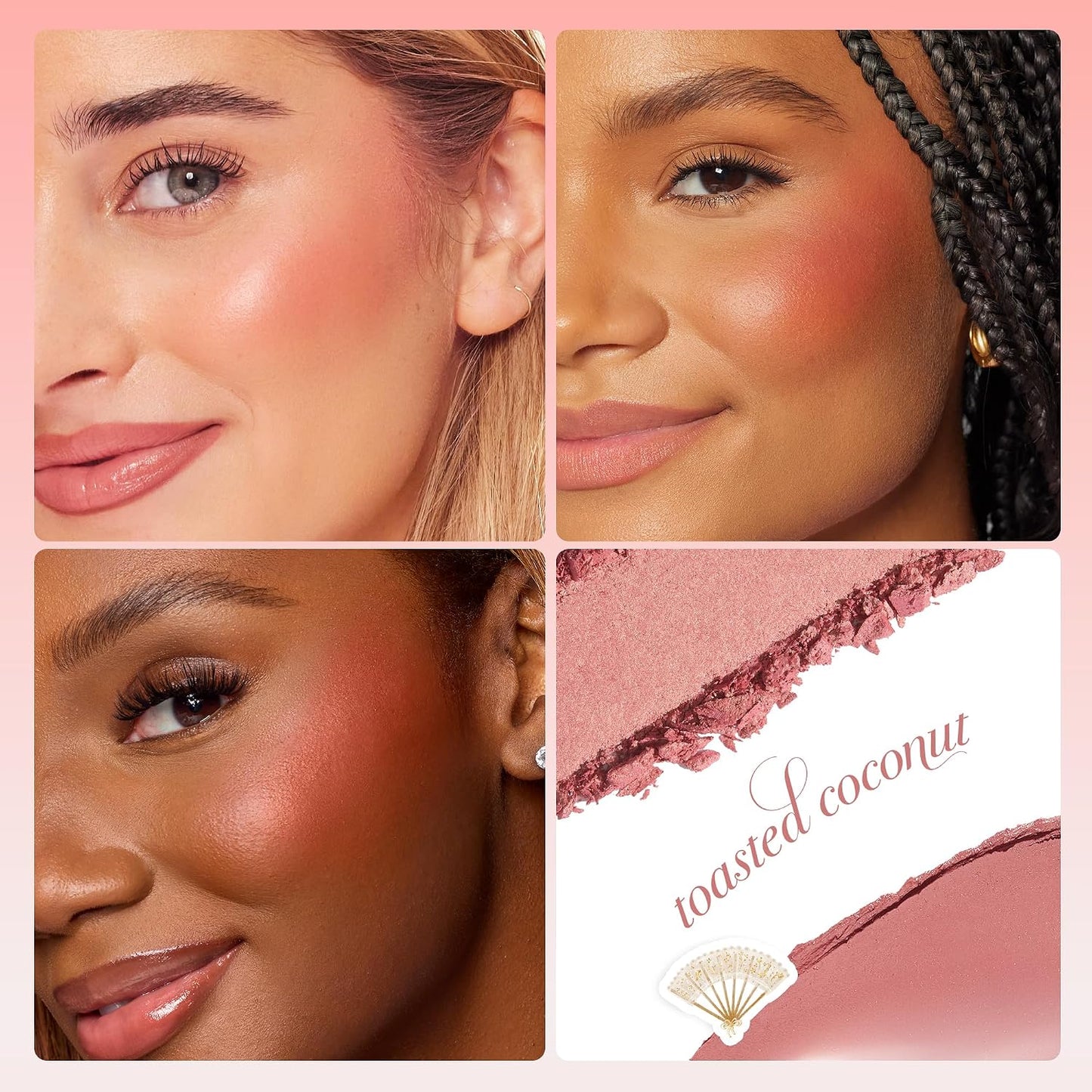 Blush & Glow Duo With Brush - Cream Color + Glow Powder For A Fresh Radiant Flush