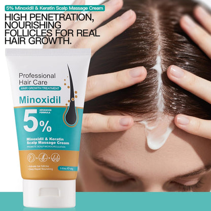 5% Minoxidil Scalp Treatment - Cream Formula For Fuller-Looking Hair