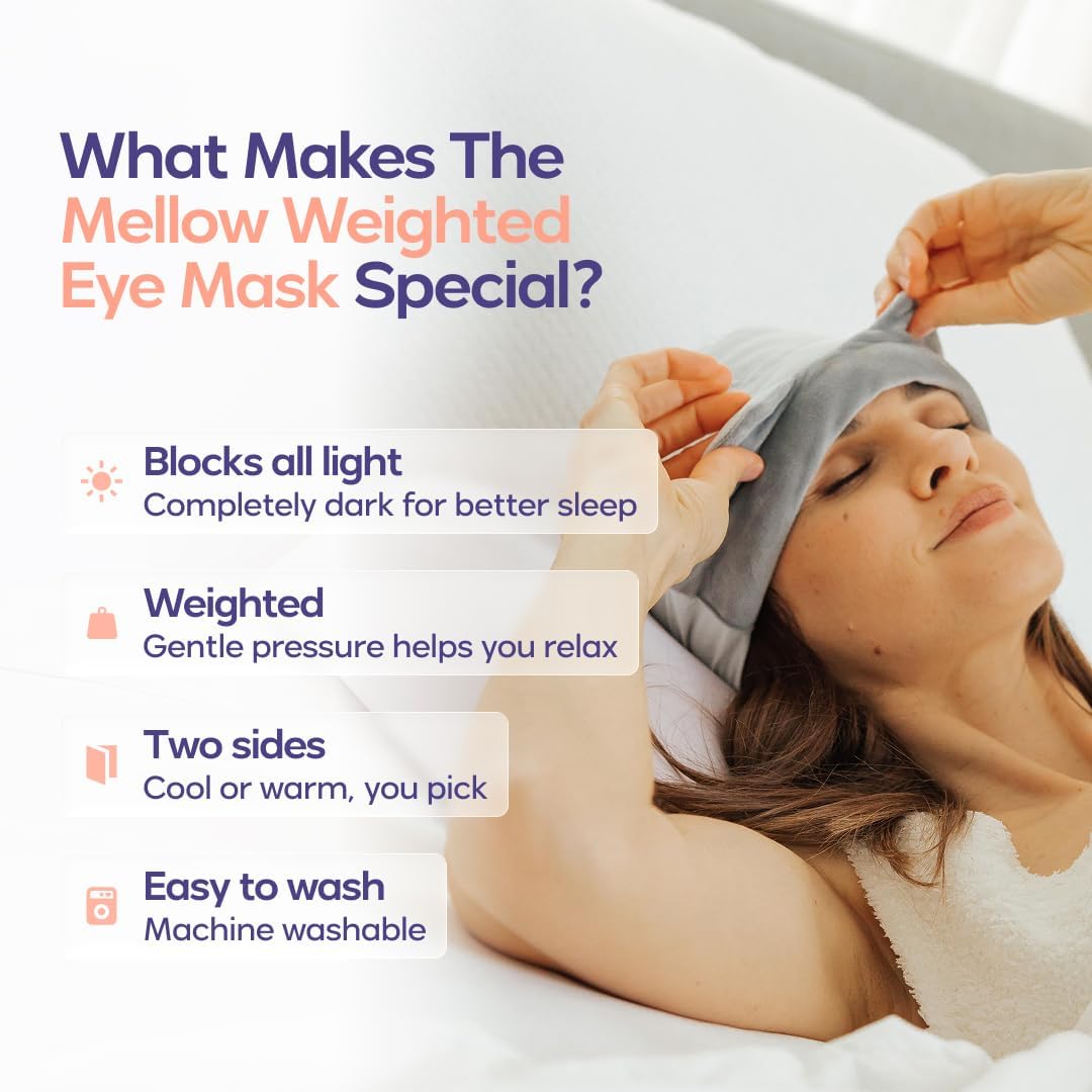 Weighted Sleep Mask – 360° Light Blocking Comfort For Deeper Sleep