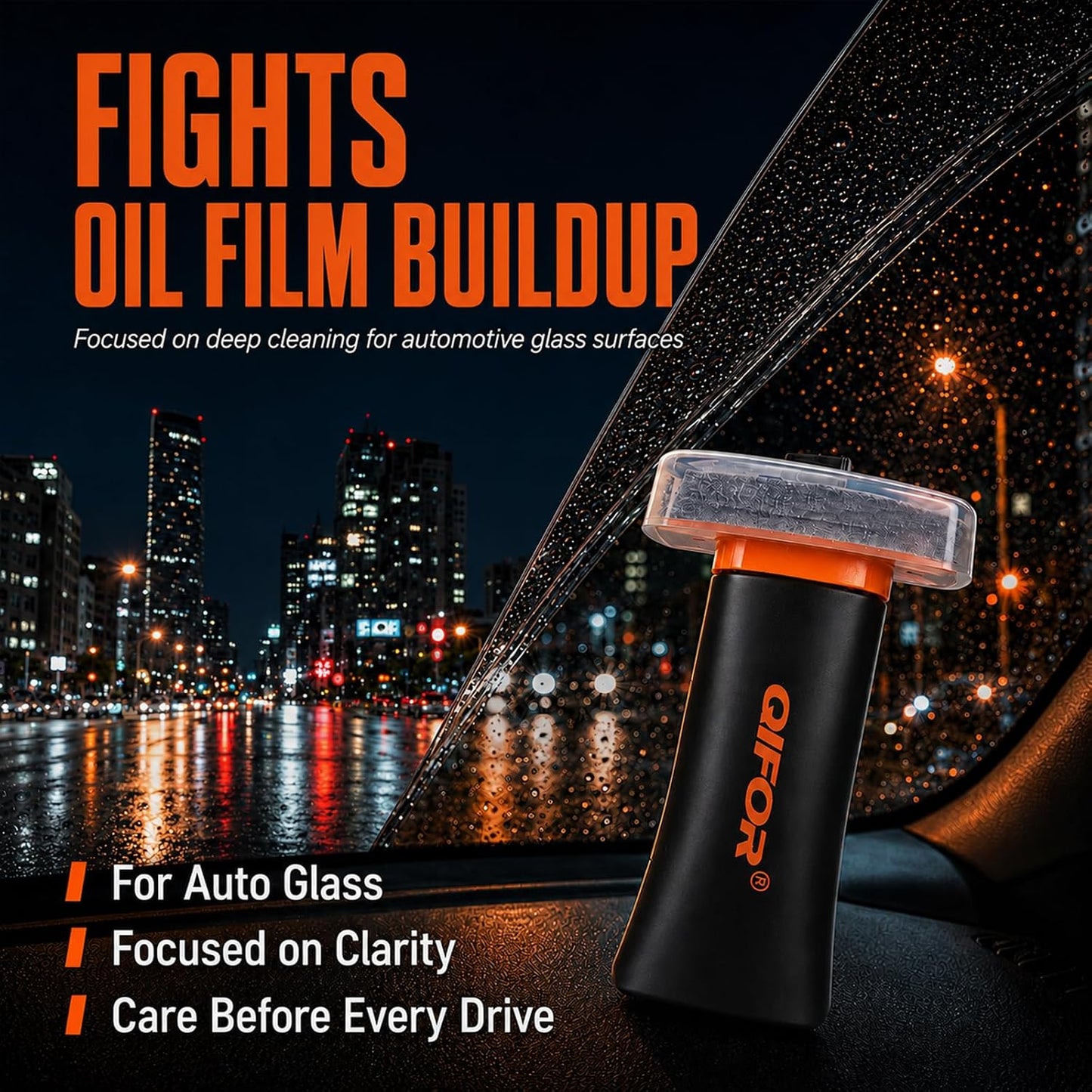 Windshield Oil Film Remover Cream – Restore Clear Glass & Improve Wiper Performance