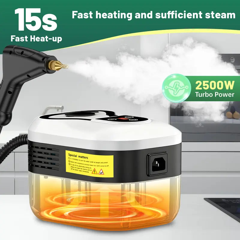 Portable Steam Cleaner - High-Pressure Steam For Deep Home & Car Cleaning