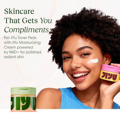 Korean Skincare Glow-Up Bundle - Toner Pads & NAD+ Anti-Aging Moisturizing Cream