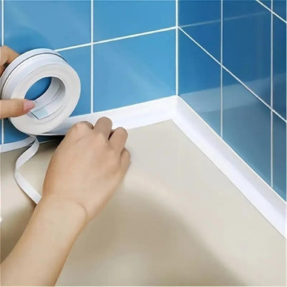 Waterproof Caulk Tape - Peel & Stick Seal For Clean Bathroom Edges