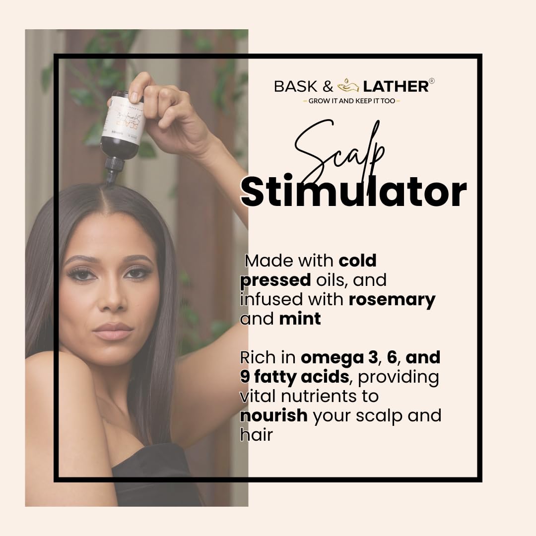 Scalp Stimulator Oil: For Thicker, Fuller Hair & Regrowth Support