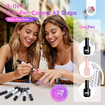 Aurora Cat Eye Gel Nail Pen Kit - Create Salon-Worthy Nails In Minutes