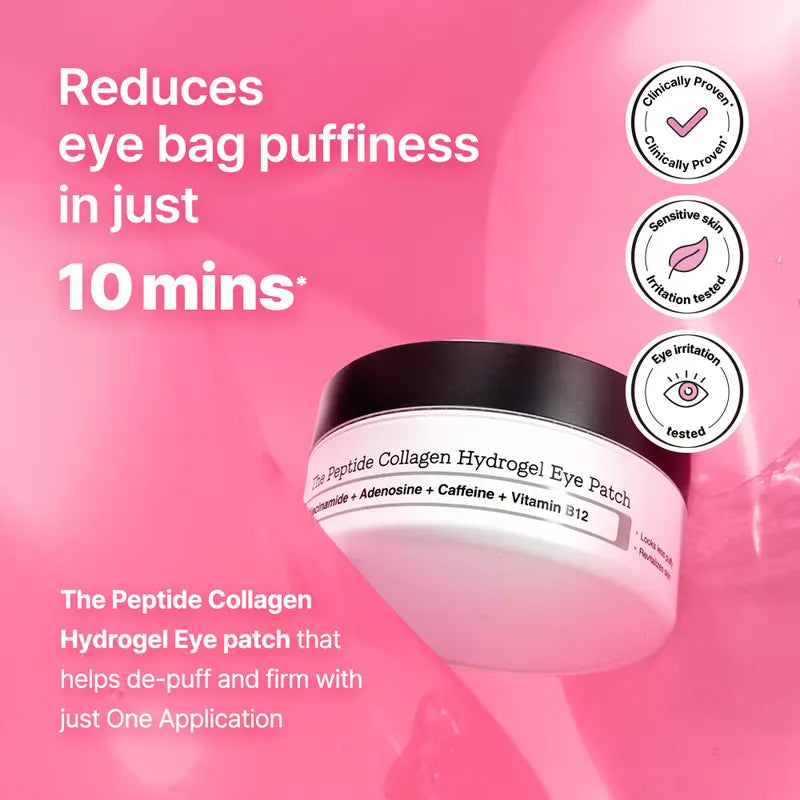 Hydrogel Eye Patches - Peptide Collagen Formula For Refreshed Under-Eyes