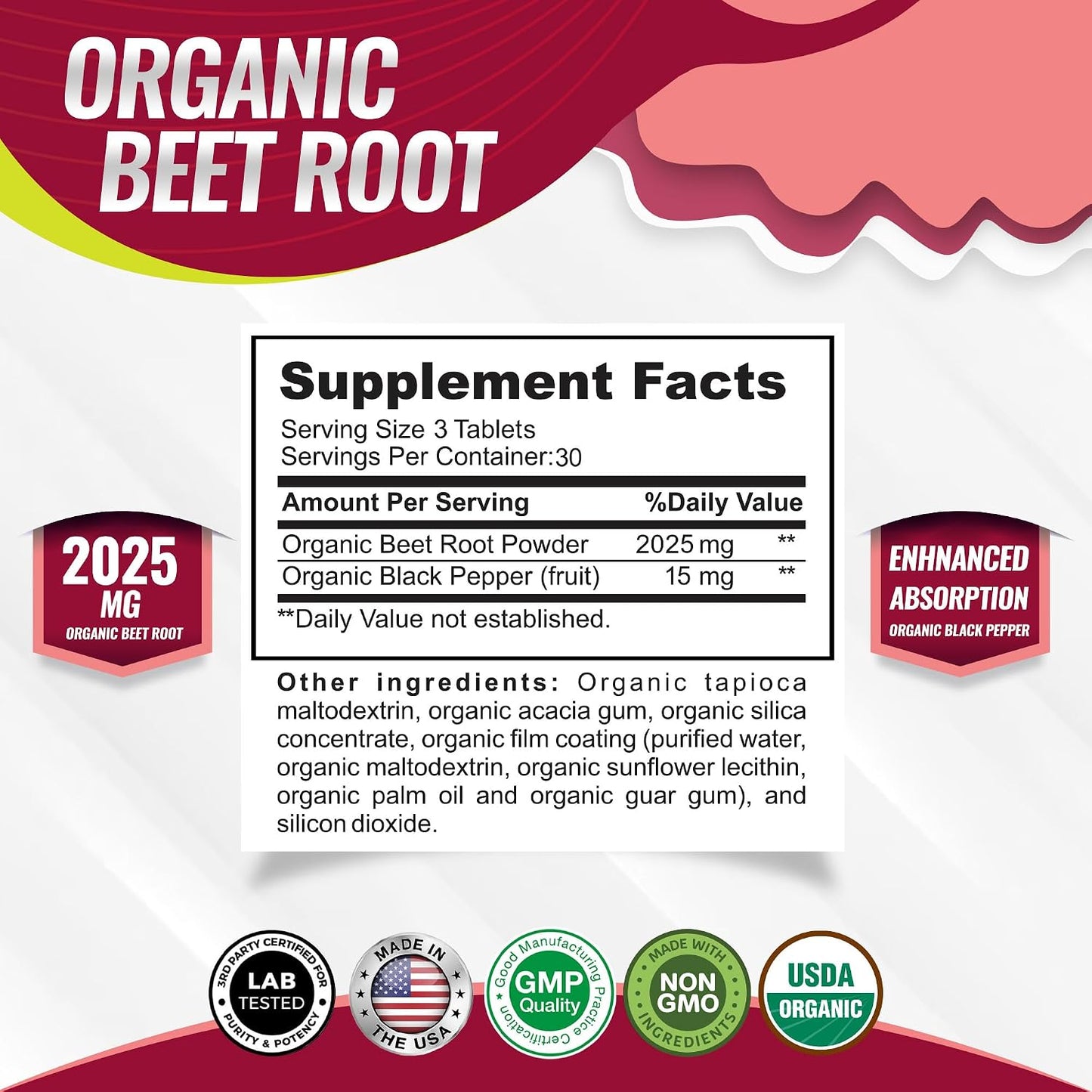 Beet Root Capsules - Nitric Oxide Support for Daily Energy, Circulation & Active Living