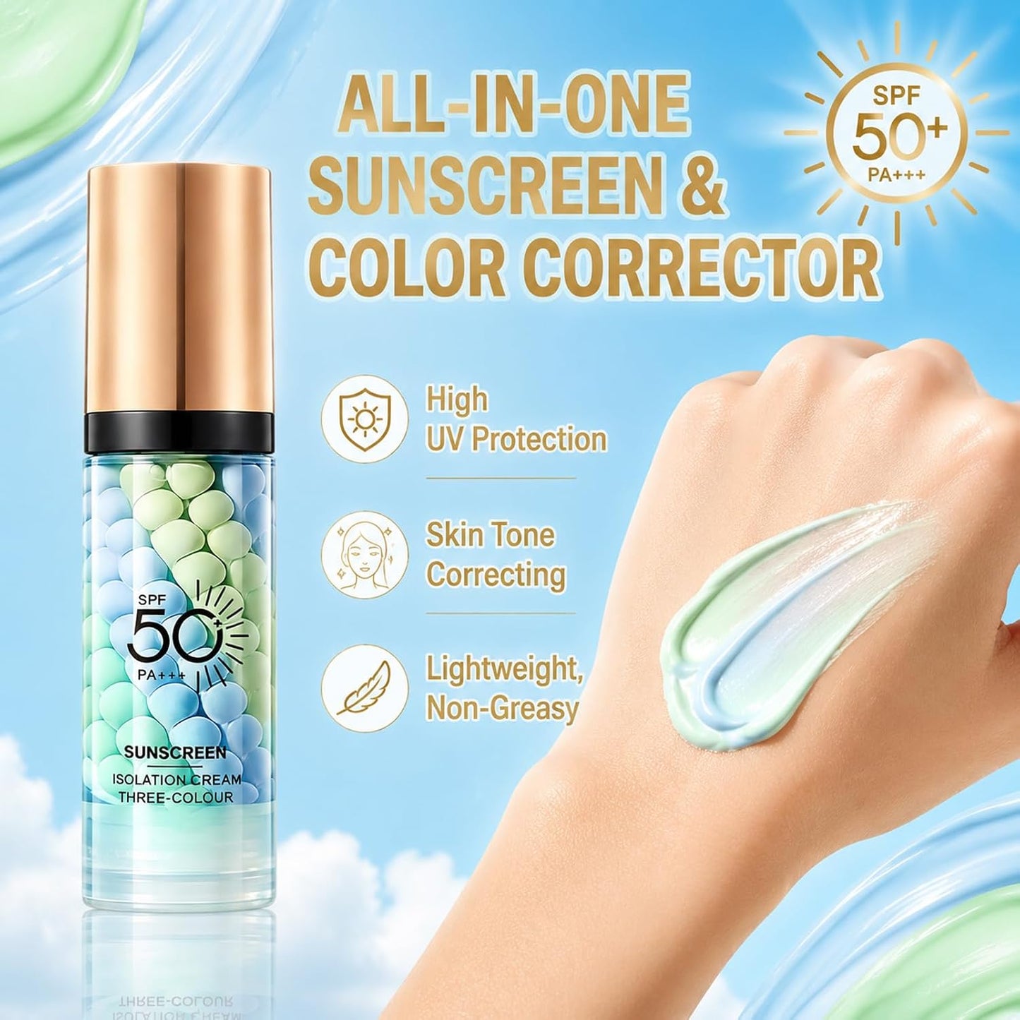 Color Correcting Sunscreen Primer - Smooth & Bright-Looking Skin In One Step