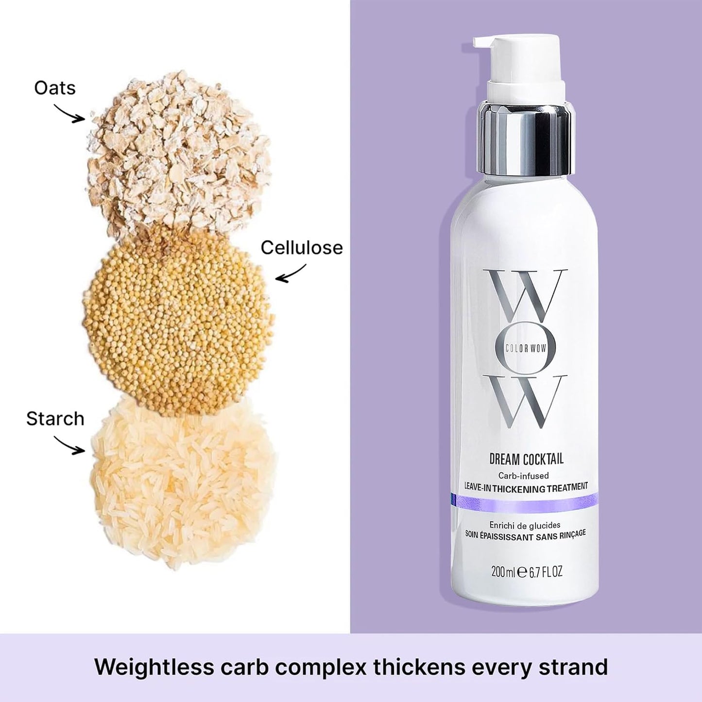 Leave-In Hair Treatment - Heat-Activated Carb Formula For Fuller-Looking Hair