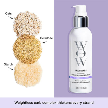 Leave-In Hair Treatment - Heat-Activated Carb Formula For Fuller-Looking Hair