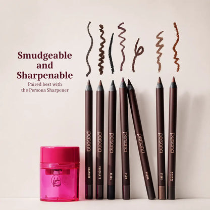 Sharpenable Eyeliner Pencil - 24HR Waterproof Blendable Formula For Defined Eyes