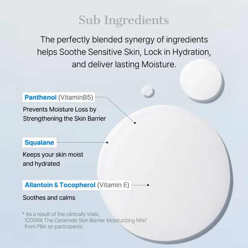 Ceramide Barrier Mist - Instant Hydration For Dry, Tight Skin Relief