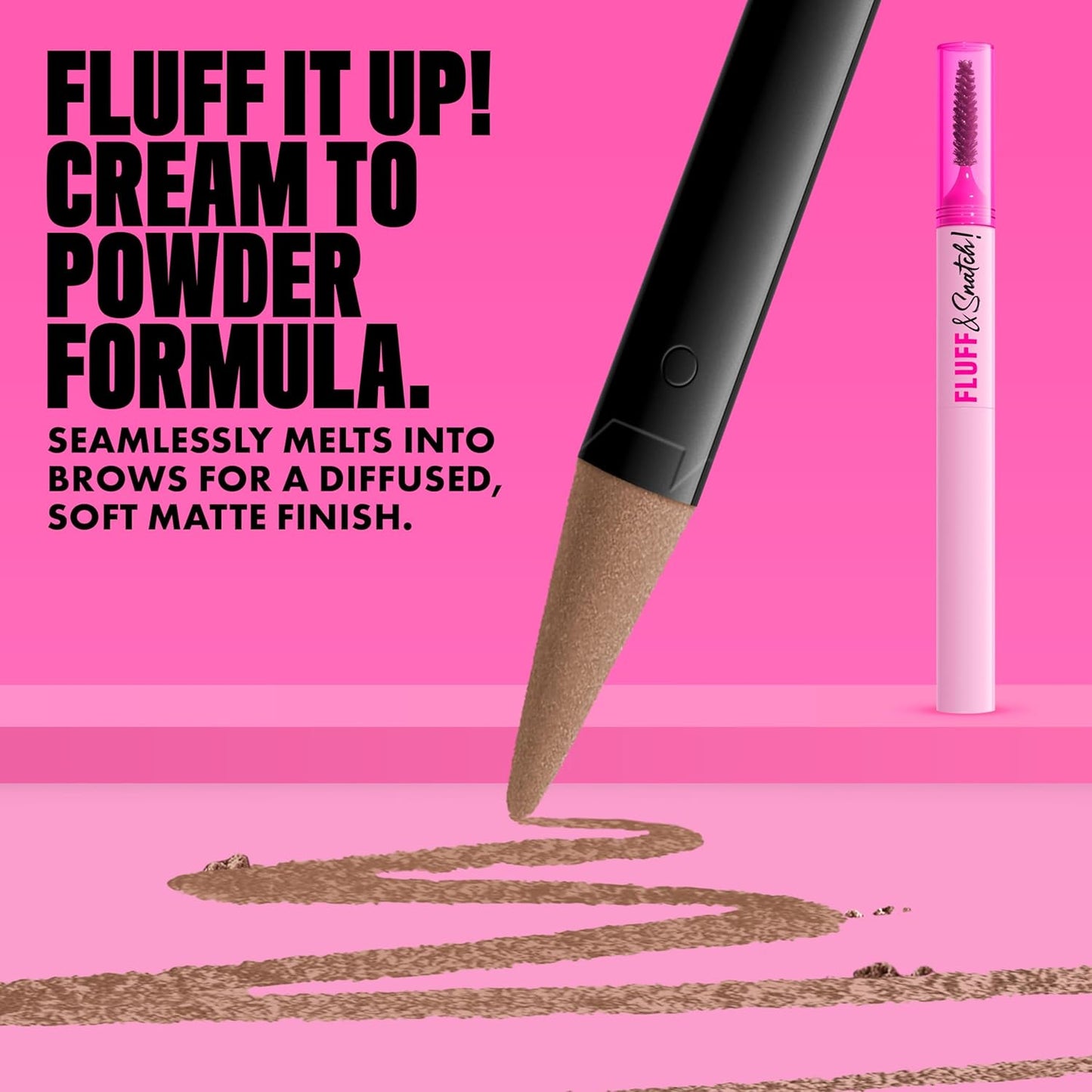 Eyebrow Powder Pen - Cream-To-Powder Formula For Fluffy Natural-Looking Brows