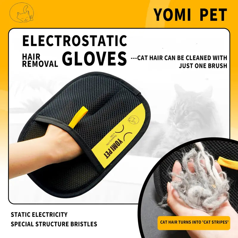 Erase Pet Hair In One Swipe — The World’s Most Effortless Electrostatic Cleaning Glove. 🐾✨- 2 Pack