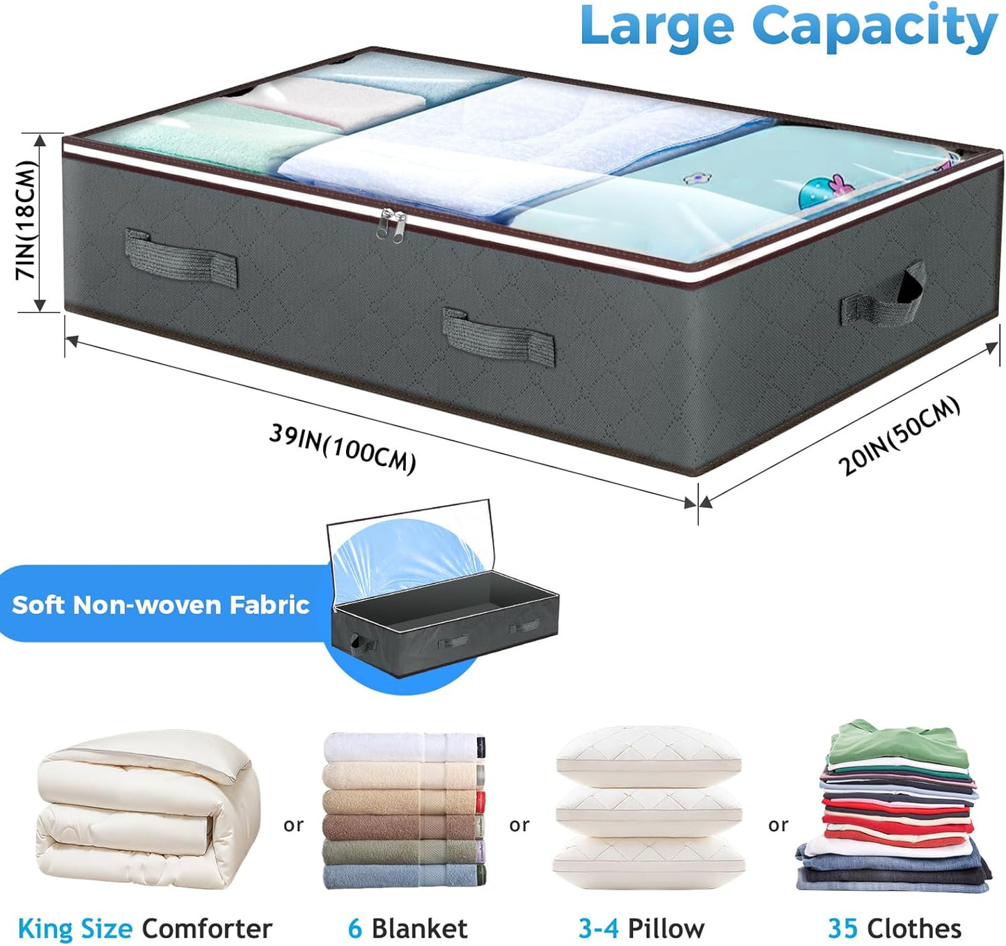 Reclaim Your Space — The 90L Massive Underbed Organizer That Ends Closet Chaos
