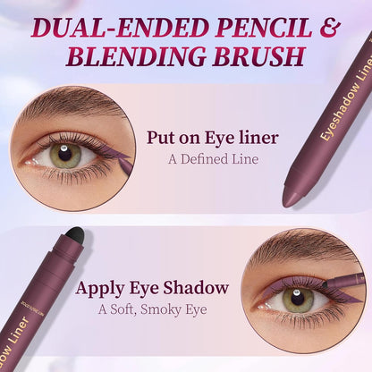 2-in-1 Shadow Liner Duo - Smokeshow & Gaze Set for Effortless Smoky Eye Definition