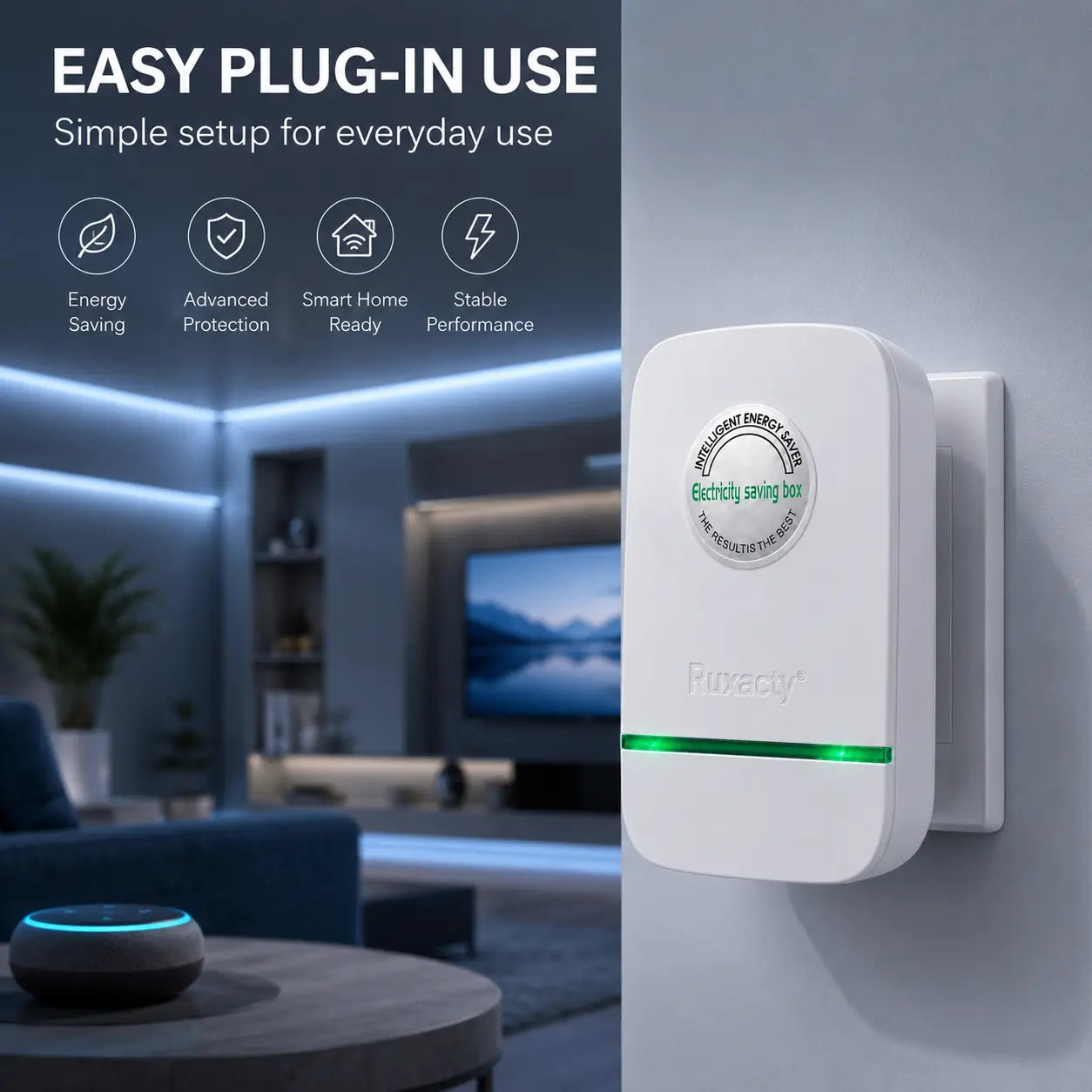 Smart Plug-In Electricity Saver – Stabilize Power & Reduce Waste Instantly