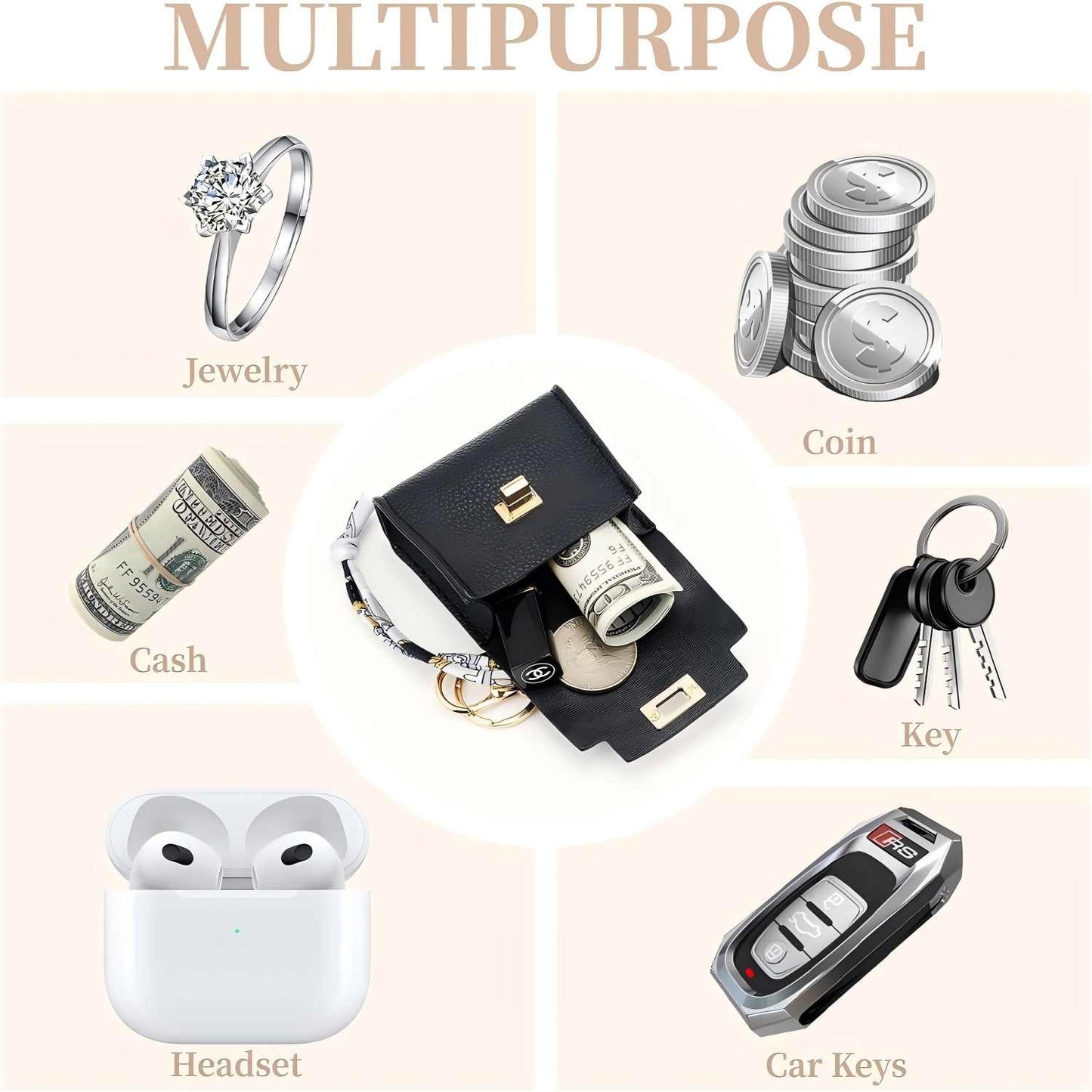 Mini Bag Charm - Cute Purse Design For An Instant Style Upgrade