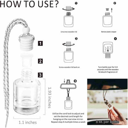 Hanging Scent Diffuser - Long-Lasting Fragrance For A Fresh Luxury Car Interior