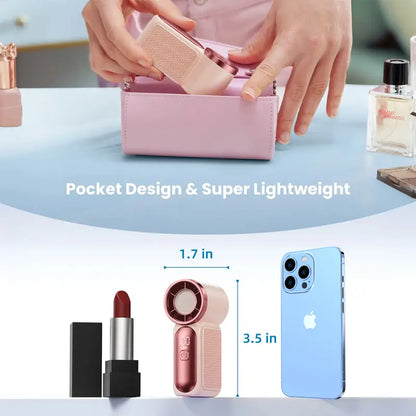 Mini Handheld Fan - 6-Speed LED Control for Instant Personal Cooling Anywhere