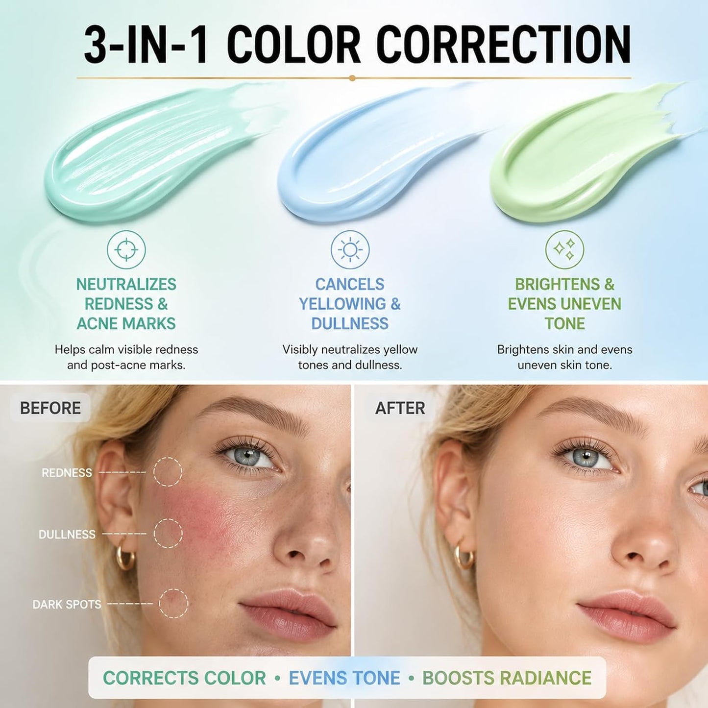 Color Correcting Sunscreen Primer - Smooth & Bright-Looking Skin In One Step