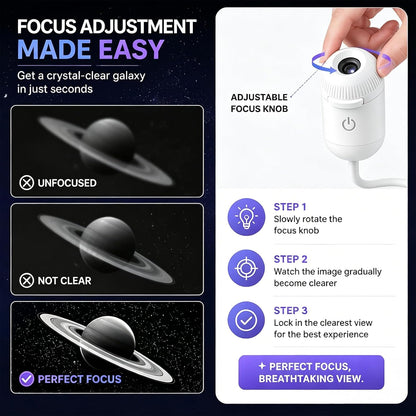 Galaxy Projector - Starry Sky Projection Light For Instant Room Transformation