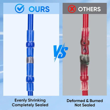 Solder Seal Wire Connectors - Self-Solder Heat Shrink Design For Fast Waterproof Wire Repairs