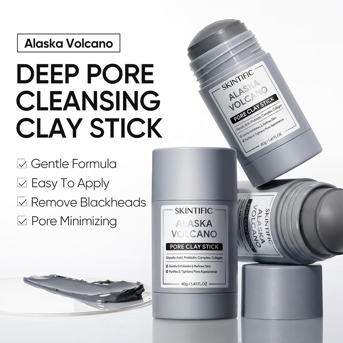 Clay Stick Mask - Dual Clay Formula For Deep Pore Care & Oil Control