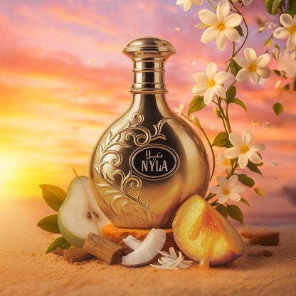 Exotic Arabian Luxury: Seamless Transition From Fresh Exotic Fruits to Rich Warm Sandalwood Elegance