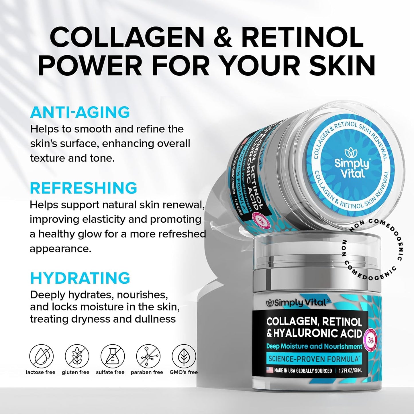 Reverse The Clock In One Step — The Ultimate Collagen & Retinol Age-Defying Cream - 2 Pack