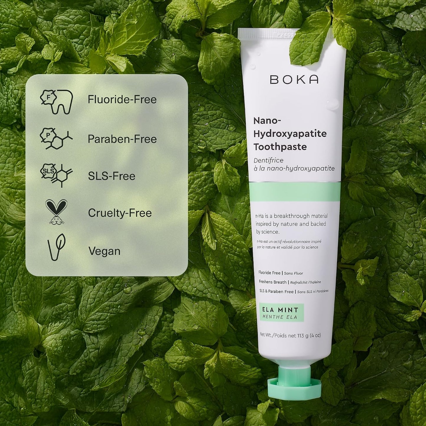 Nano Hydroxyapatite Toothpaste - Fluoride-Free Formula For Gentle Enamel Care