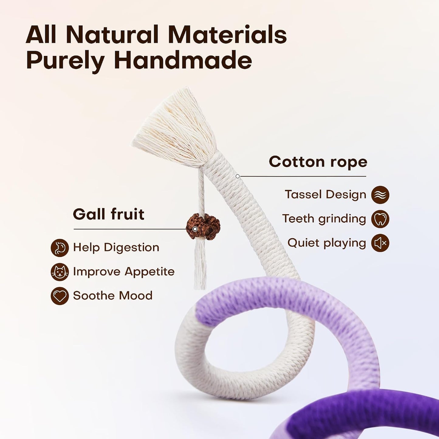 Cat Chew Rope Toy - Catnip Interactive Design For Happy Play & Healthy Chewing