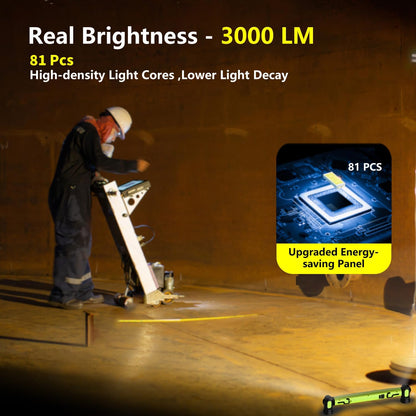 Under Hood Work Light Bar - 3000LM Magnetic Rechargeable Design For Hands-Free Auto Repair