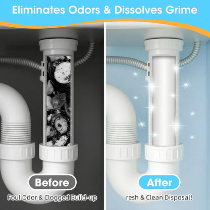 STOP GARBAGE DISPOSAL ODORS FOR UP TO 24 MONTHS
