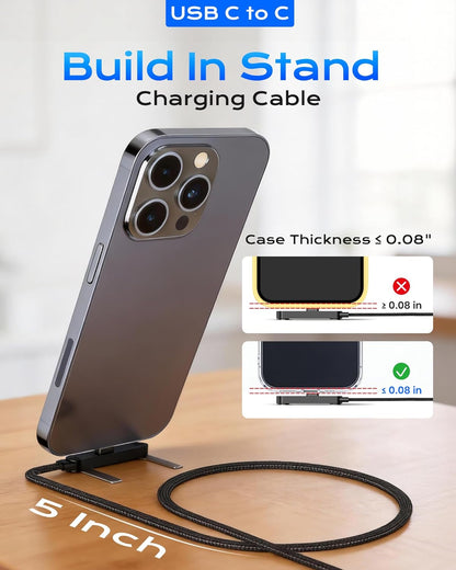Charge, Stand, & Play — The World’s Most Functional 2-in-1 Fast Charging Cable - 2 Pack