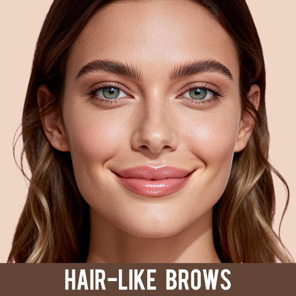 Eyebrow Pen - 4-Tip Hair-Like Strokes For Natural Fuller Brows