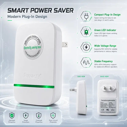 Smart Plug-In Electricity Saver – Stabilize Power & Reduce Waste Instantly